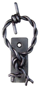 Barbed Wire Gun Hangars  Antique Gray