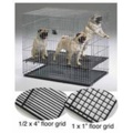 Puppy Playpen w/Plastic Pans and 1in Floor Grid 37 1/8L x 19 1/2W x 1 5/8D