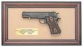 American Pride:  Replica .45 Automatic Framed Set Non Firing Replica Gun