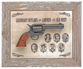 Outlaws & Lawmen Framed Set Non Firing Replica Gun