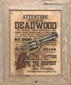 Deadwood Barnwood Framed Set Non Firing Replica Gun