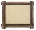Rustic Burlap-Back Frame