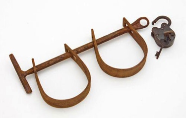 CIVIL WAR AND OLD WEST ERA CUFFS WITH METAL LOCK