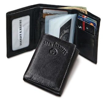 Black Trifold Wallet Signature Collection