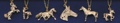 Gold Horse Necklace Assortment - 12 per Display Unit