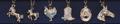 2-Tone Horse Necklace Assortment - 12 per display unit
