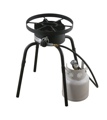 Camp Chef Sportsman Series SL-30L Single Burner Low pressure Cooking System with Detachable legs and Round top Black
