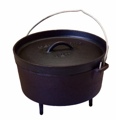 Texsport Pre-Seasoned Cast Iron Dutch Oven - 4 Quart