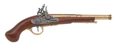 English Flintlock Pistol Non Firing Replica Gun