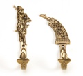 Medieval Sword Hangers With Brass Finsh