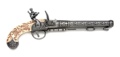 Engraved Belgian Flintlock Grey Finish Non Firing Replica Gun