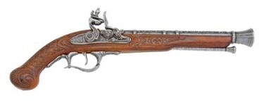 Deluxe Flintlock Pistol Non Firing Replica Gun