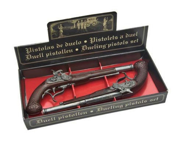 Boxed Percussion Dueling Pistol Set Non Firing Replica Guns