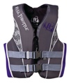 Absolute Outdoor Ladies Full Throttle Neoprene-Nylon Watersport Vest (Gray/Purple 40-44-Inch Chest/ Adult Large)