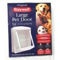 Door Large White Clear Hard Flap
