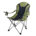 Reclining Camp Chair Sage Green and Dark Gray