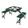 Folding Table with Seats SPORT Hunter Green Soccer