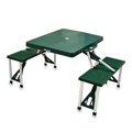 Folding Table with Seats Hunter Green
