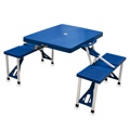 Folding Table with Seats Royal Blue
