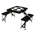 Folding Table with Seats SPORT Black Soccer