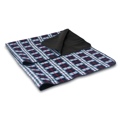 Blanket Tote Black Plaid Black