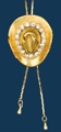 Gold Hat Slide Necklace