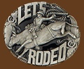 Lets Rodeo Belt Buckle 3 x 2-1/2