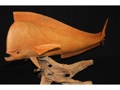 LARGE MAHI MAHI HAND CARVED ACACIA KOA SEA LIFE decor