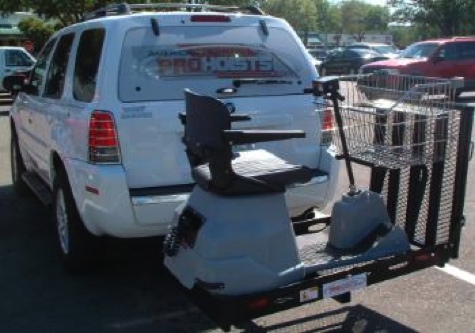 Hitch-Mount Wheelchair Carrier and Ramp