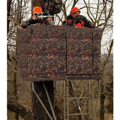 Camo Blind For 2 Man Ladder Tree Stand