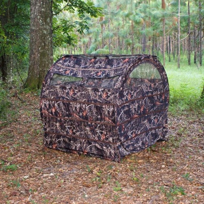 Hunting Blind Camo Ground Hay Bail