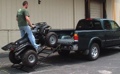 Folding Pair Motorycle Loading Ramps ATV Lawnmower Tractor