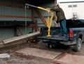 2000 lb Galvanized Truck Hoist Davit Jib With Manual Winch