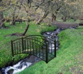 Metal Garden Pond Decorative Bridge