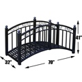 Metal Garden Pond Bridge Decorative Rails 