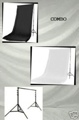 Muslin Set with Stand Black/White 10x13