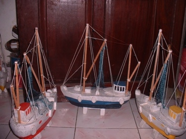 Fishing Boat Yellow Coastal 20 Hand Carved Coastal Decor