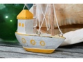 Boat House Yellow Coastal 6 Hand Carved Coastal Decor