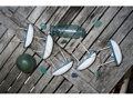 HANGING BOAT HOUSE SET OF 5 BLUE COASTAL COASTAL decor