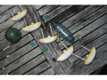 HANGING BOAT HOUSE SET OF 5 YELLOW COASTAL COASTAL decor