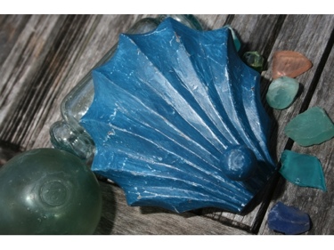 Sea Shell Door Hook Blue Coastal 6 Coastal Decor