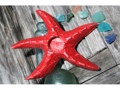 Starfish Candle Holder Red Coastal 9 Coastal Decor