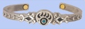 Biomagnetic Bangle Bracelet Bear Paw Turquoise