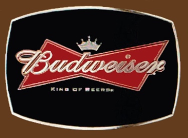 Budweiser Belt Buckle 3 x 2-1/8