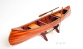 Indian Girl Canoe OMH Handcrafted Model