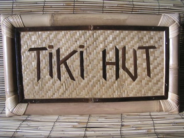 Bamboo Tiki Sign Tiki Hut Tiki Bar Decor