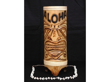 Tiger Bamboo Aloha Vase 12 Tropical Decor