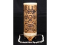 Tiger Bamboo Tiki Vase 12 Tropical Decor