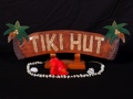 Welcome Sign Tiki Hut W Palm Trees Tiki Bar Decor