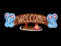 BEACH WELCOME SIGN W  SLIPPERS BEACH DECOR